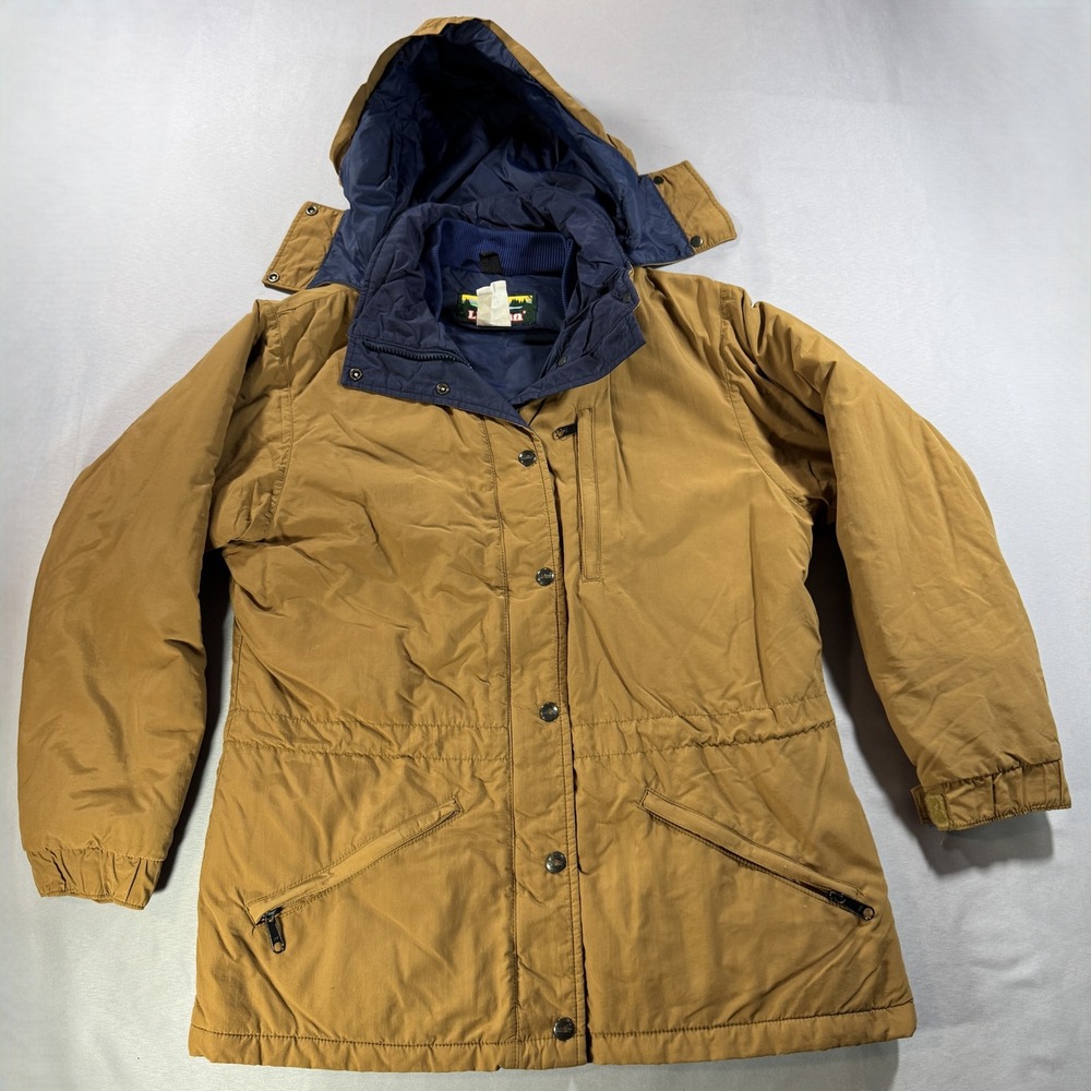 Vintage LL Bean Penobscot Parka Womens S P Jacket Thinsulate Tan Brown